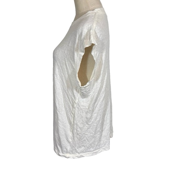 Simon Miller Kechi Tank Top Muscle Tee Off White Slub Pill Cotton Sz:4/XL - Picture 3 of 10